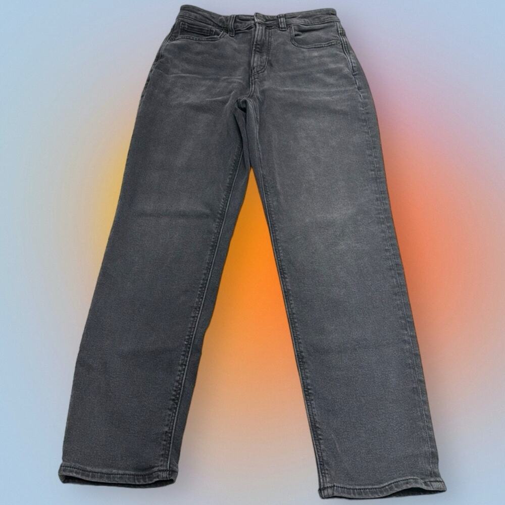 AMERICAN EAGLE Women’s 2 Gray / Black MOM JEANS - Picture 2 of 3